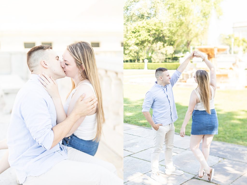 cleveland ohio, engagement photography, engagement session, Cleveland Museum of Art, youngstown wedding, golden hour, Case Western Reserve University, ohio photographer, summer engagement, summer photoshoot, sunset, youngstown