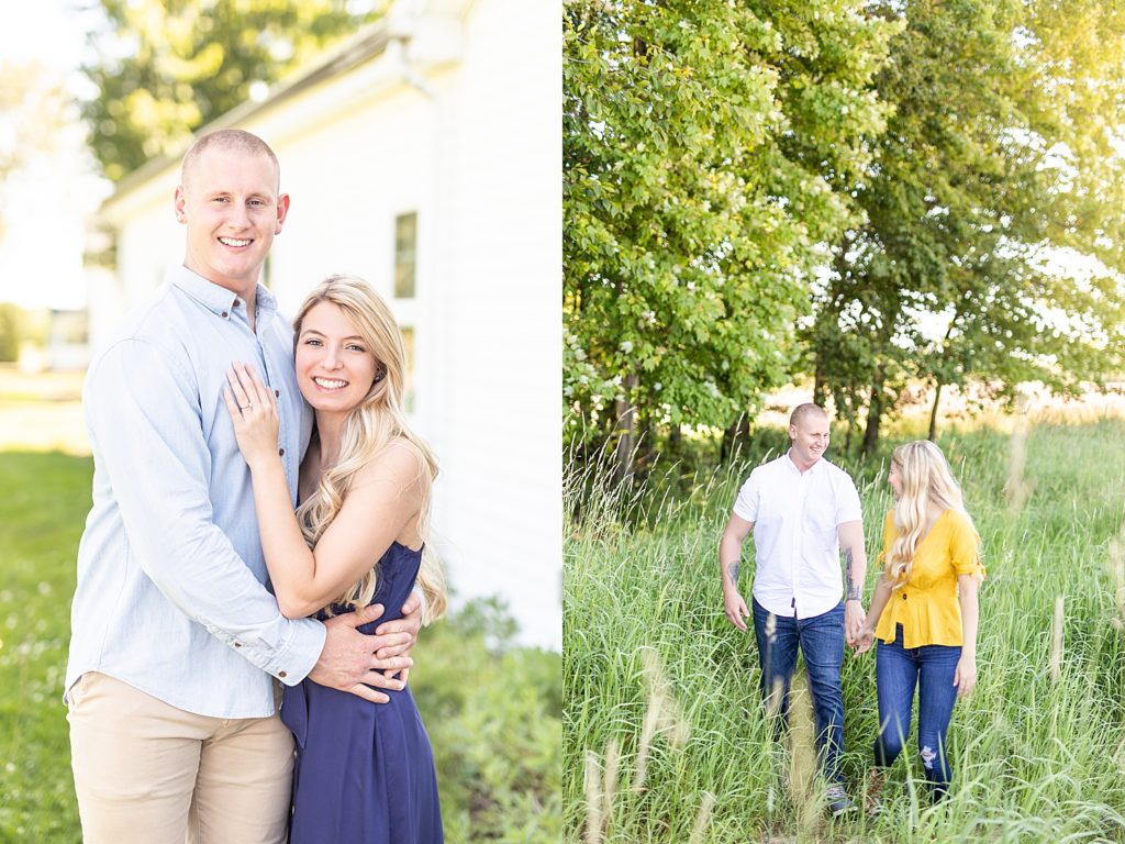 engagement session, engagement photography, canfield ohio, Mill Creek Metroparks, Experimental Farm, Ohio photographer, spring engagement, sunset, golden hour, florida wedding