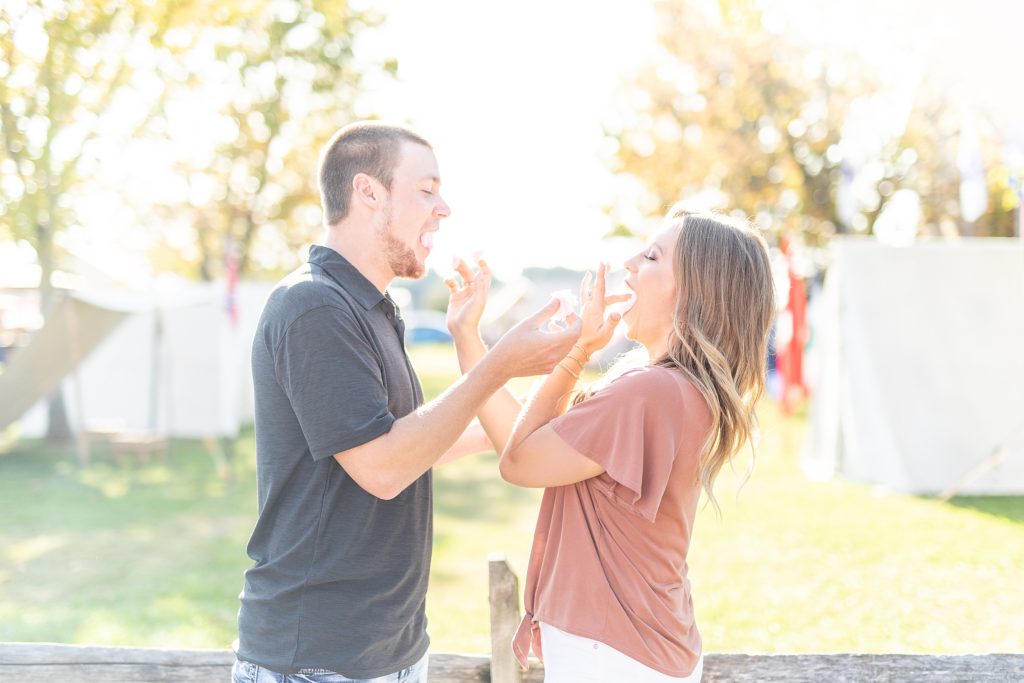 engagement session, engagement photography, canfield ohio, Canfield Fair, Festival, Ohio photographer, summer engagement, sunset, golden hour, akron wedding