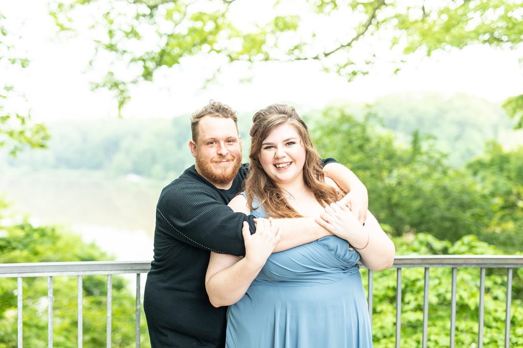 Spring engagement session at Fellows Riverside Gardens in Mill Creek Park in Youngstown, Ohio.