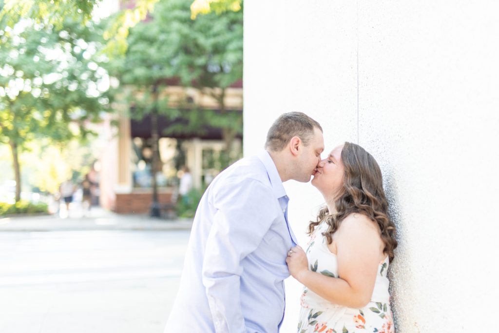 Downtown Kent, Ohio summer engagement session by luxury wedding and destination photographer, Bree Thompson Photography.
