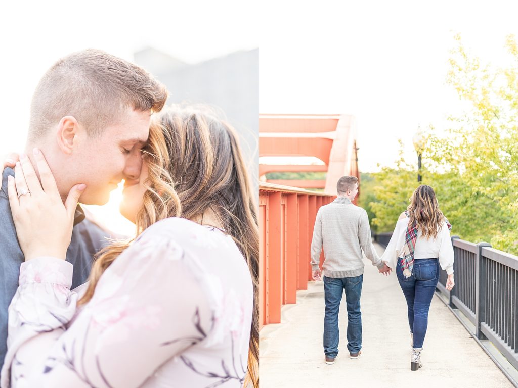 Downtown Youngstown city rooftop luxury engagement session. B&O Station Banquet Hall in Youngstown, Ohio. Engagement photography by Bree Thompson Photography located in San Diego, California.
