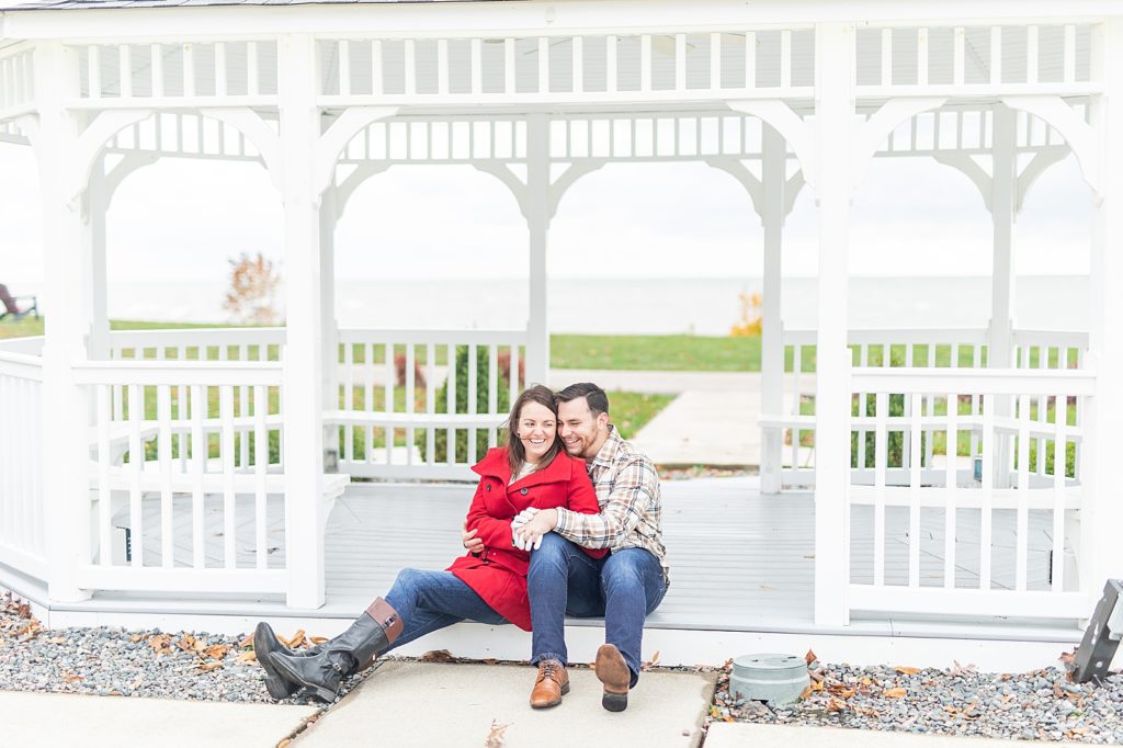 Geneva on the Lake Couple session with married couple, Julie and Tayler Lirocci, from Florida. Florida bride.