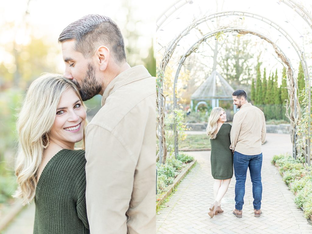 Colorful engagement session at Inniswood Metro Gardens by San Diego wedding photographer, Bree Thompson Photography.
