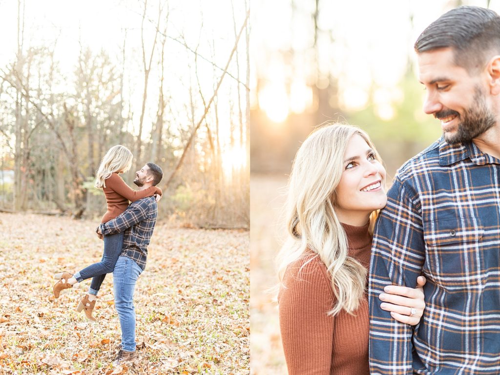 Colorful autumn Inniswood engagement session in Columbus, Ohio by San Diego wedding photographer, Bree Thompson Photography.
