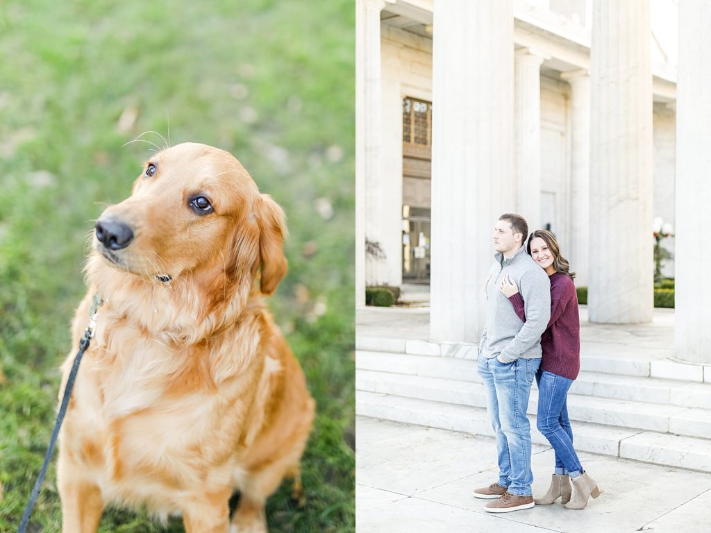 Niles Mckinley Memorial Library in Niles, Ohio engagement session by Bree Thompson Photography, based in San Diego, California.