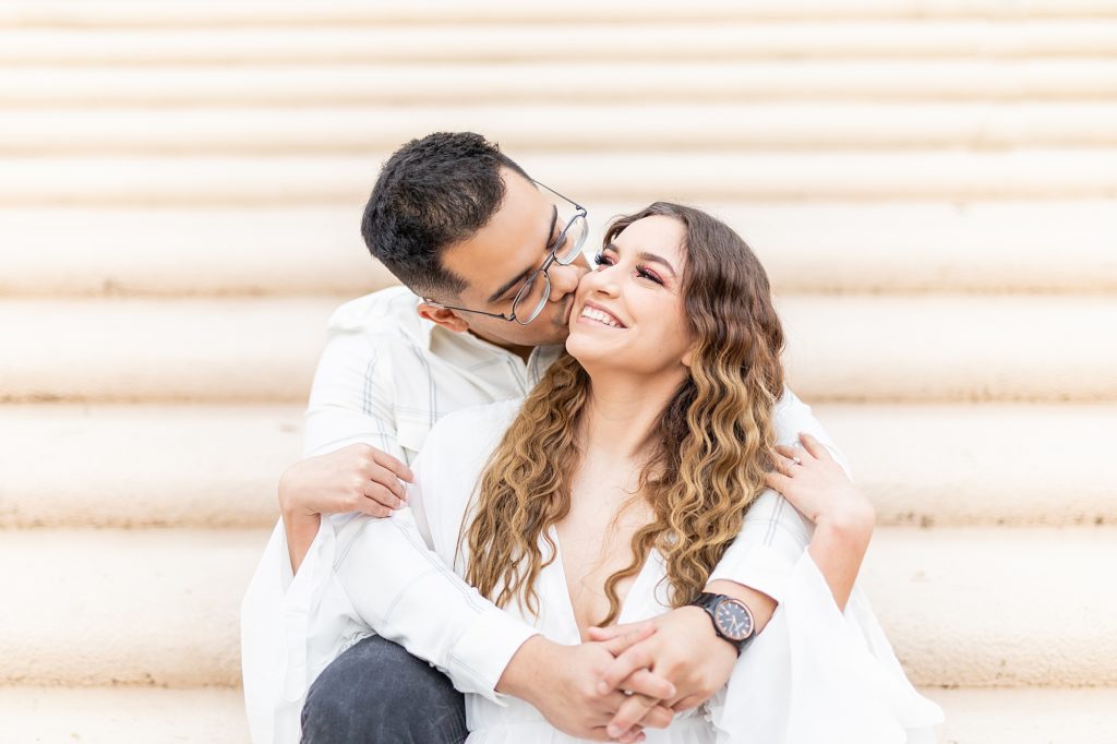 Bree Thompson’s sunset engagement photography at Balboa Park in San Diego, California.