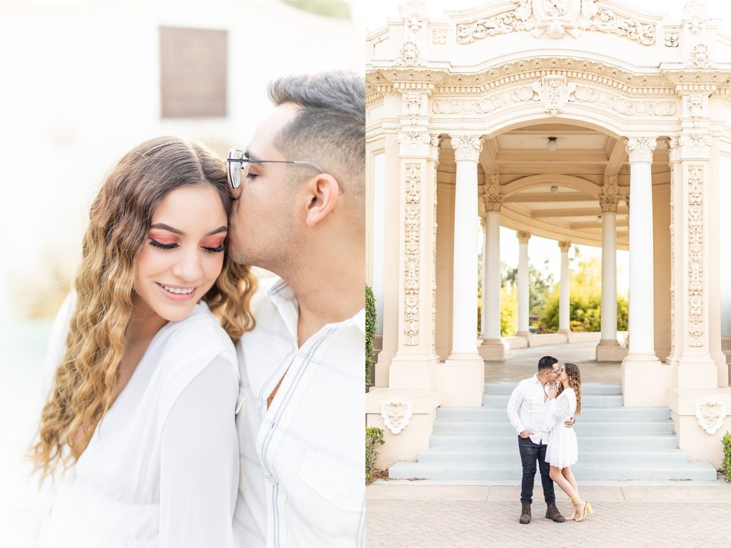 Bree Thompson’s sunset engagement photography at Balboa Park in San Diego, California.