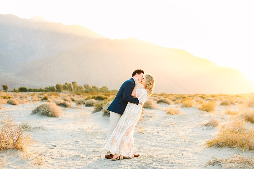 Bride and groom-to-be, Hayes and Bree's, engagement session in Los Angeles, California at sunset.