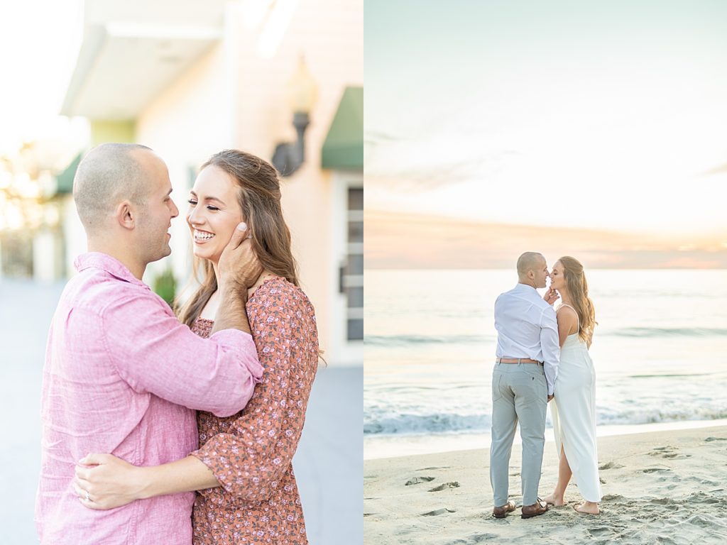 Couple engagement photoshoot at Tamarack Beach in Carlsbad, California.