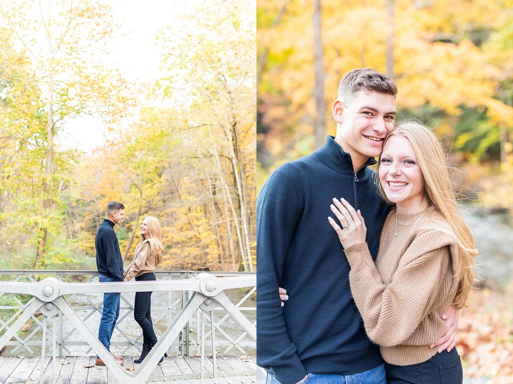 Couple in cozy sweaters for fall by Bree Sherr.