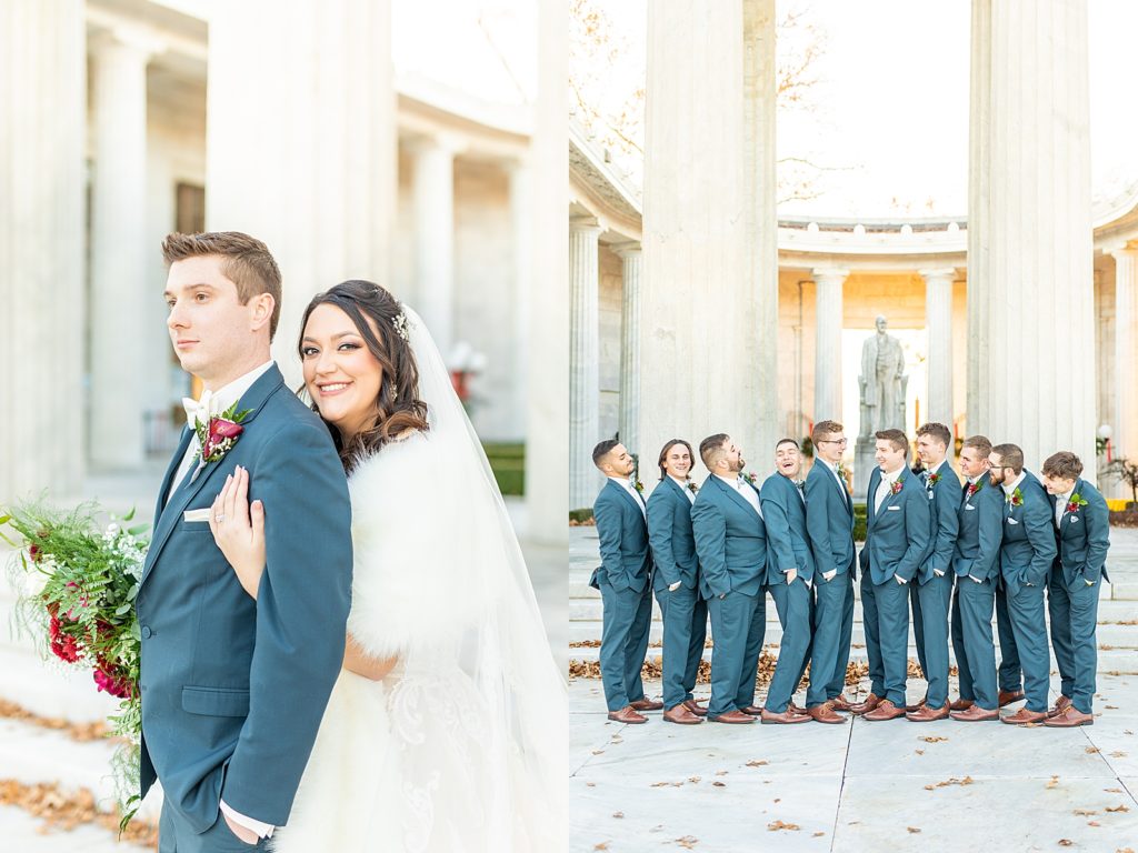 December winter wedding day photographed by Sherr Weddings.