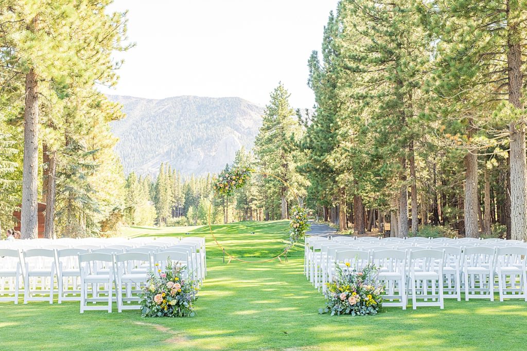 Sierra Star Golf Course Ceremony Venue in Mammoth Lakes.