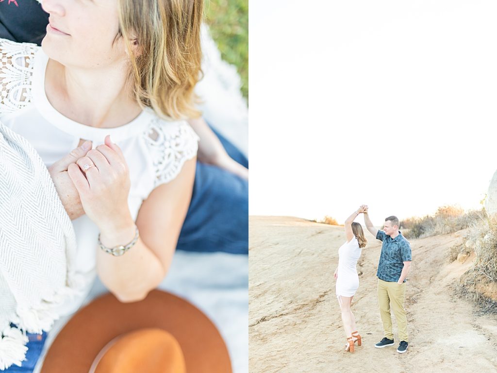 Tess & Mike sunrise engagement pictures by Sherr Weddings.