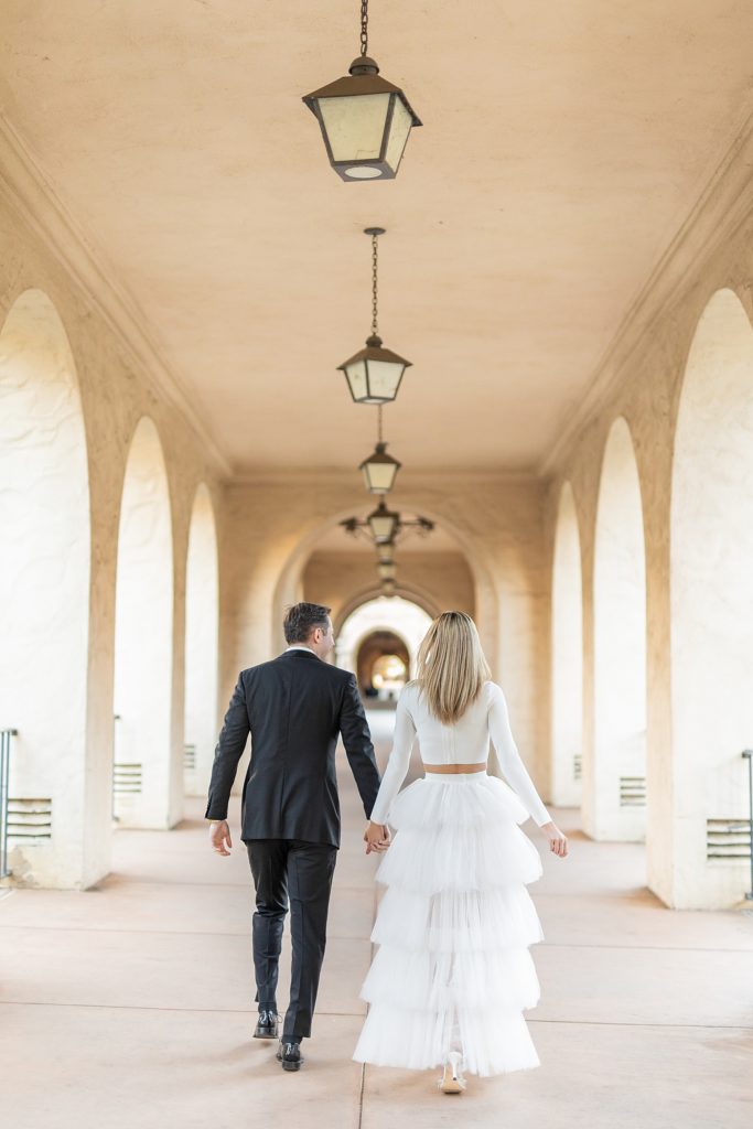 Bea Evenson fountain luxury engagement photography by Sherr Weddings.