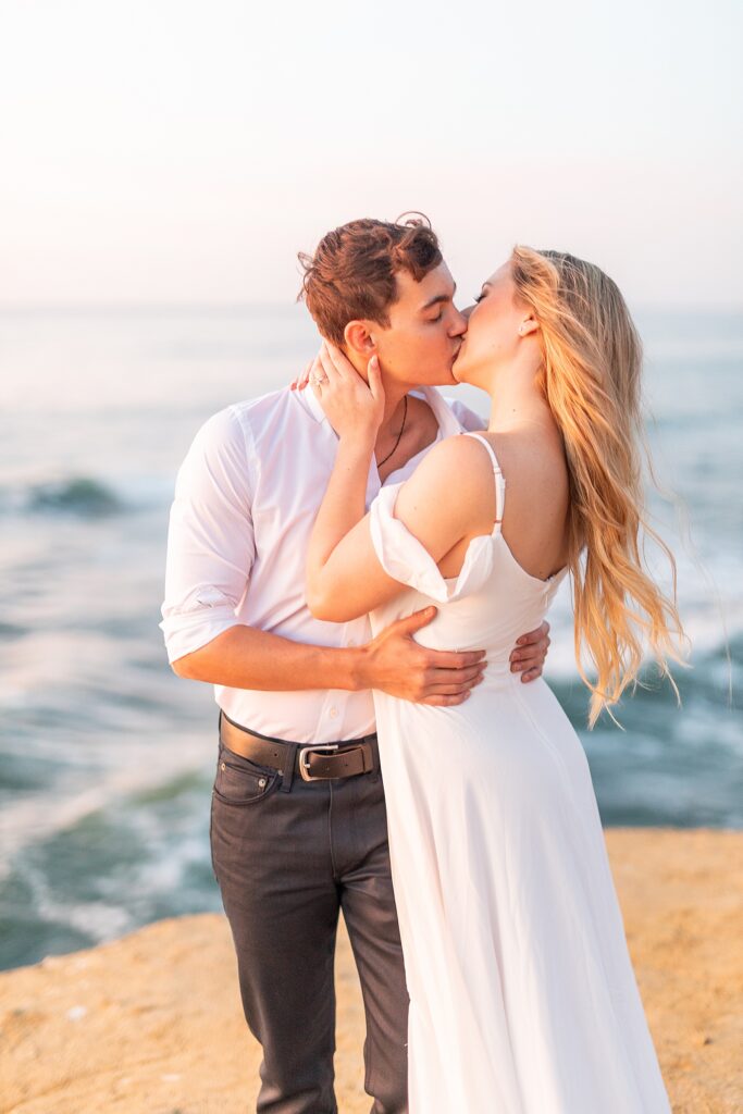 Bailey Moore & Aaron Boyd engagement photographs in Point Loma in San Diego.