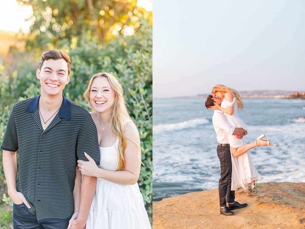 Sunset cliffs engagement session by Sherr Weddings based in Carlsbad, California