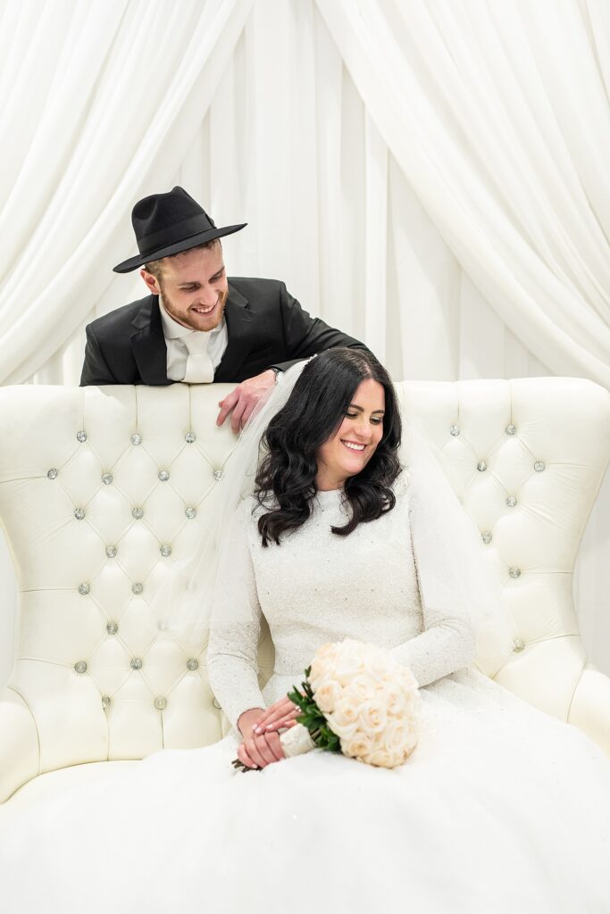 Beth Avraham of Toronto classic white Orthodox Jewish Wedding