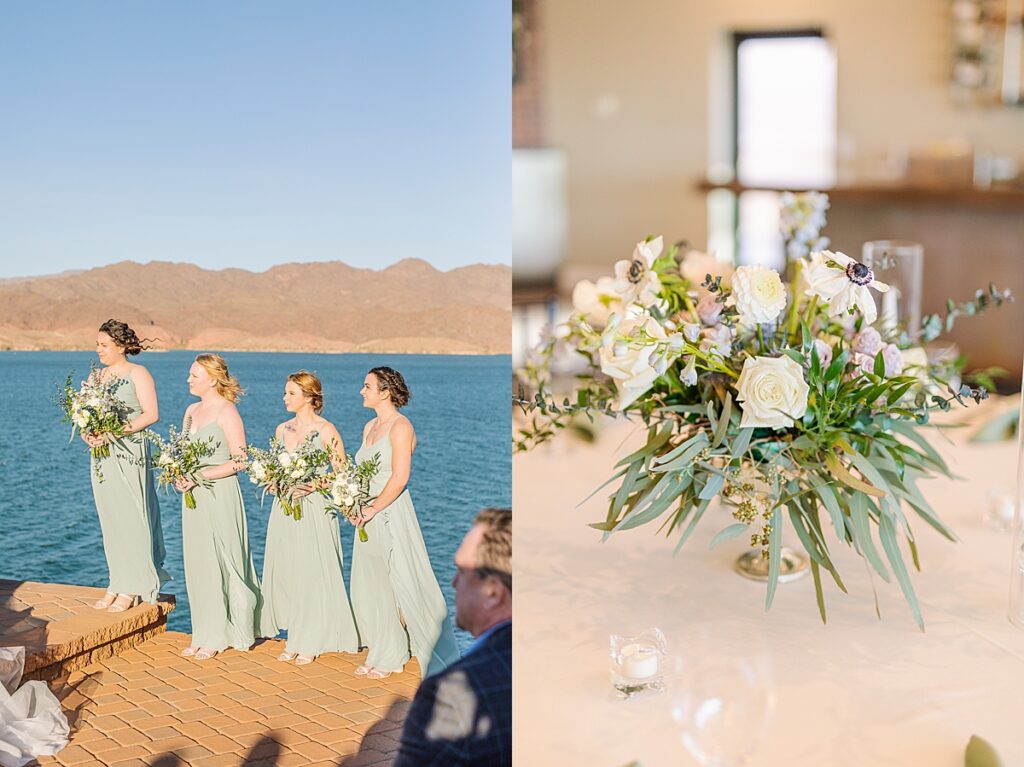 Wedding ceremony at Havasu Springs Resort by San Diego photographers, Sherr Weddings.