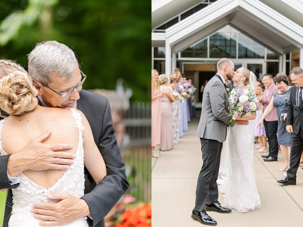 Kirsten Appel & Justyn Madick purple and blue summer wedding.