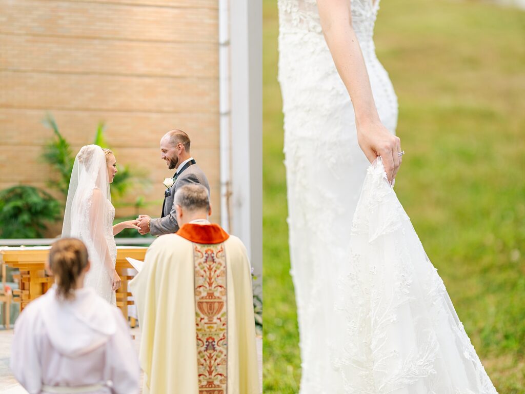 Kirsten Appel & Justyn Madick purple and blue summer wedding.